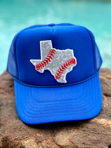 Texas Baseball Patch Trucker Hats