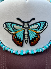 Load image into Gallery viewer, Turquoise Butterfly Trucker Hat