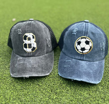 Load image into Gallery viewer, Soccer Number Chenille Patch Hat