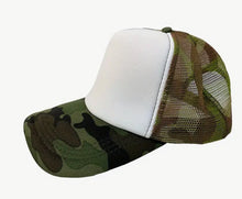 Load image into Gallery viewer, Softball Camo Trucker Hat