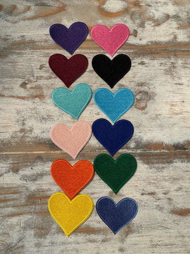 Heart Iron On Patches