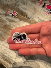 Load image into Gallery viewer, Pink Cheer Themed Iron On Patches