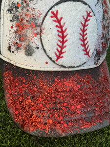 Glitter Baseball Trucker Cap