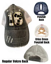 Load image into Gallery viewer, Football Number Chenille Patch Hat