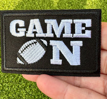 Load image into Gallery viewer, Black &amp; White Game Day Iron On Patches