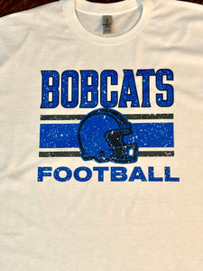 Bobcats Football Helmet T-Shirts