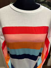 Load image into Gallery viewer, Rainbow Ribbon Stripe Top