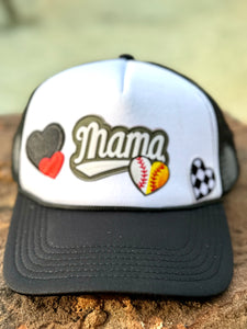 Mama of Both (Baseball & Softball) Trucker Patch Cap