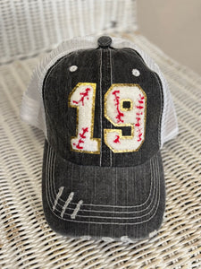 Custom Number Baseball Hats