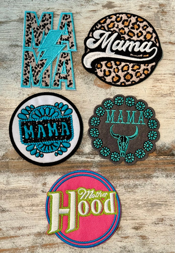 Mama Iron On Patches