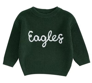 Cable Knit Eagles Sweater (9-12 Months)