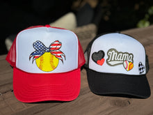 Load image into Gallery viewer, American Softball Bow Trucker Hat