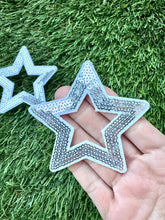 Load image into Gallery viewer, Metallic Star Iron On Patches