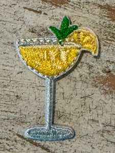 Cocktail Drink Iron On Patches