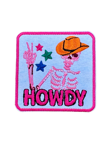 Howdy Iron On Patches