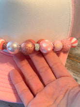 Load image into Gallery viewer, Pink Bubble Gum BEAD CHAINS for Trucker Hats