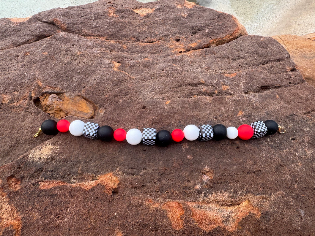 Race Day Bubble Bead CHAINS for Trucker Hats