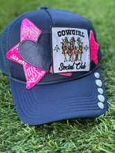 Load image into Gallery viewer, Pearled Cowgirl Social Club Trucker Hat