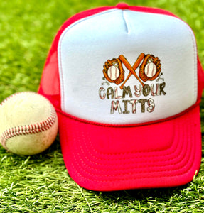 Calm Your Mitts Baseball Hat