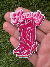 Load image into Gallery viewer, Pink Cowboy Boot Iron On Patches