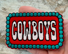 Load image into Gallery viewer, Turquoise Cowboy Iron On Patch