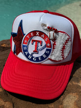 Load image into Gallery viewer, Texas Rangers Baseball Patch Trucker Caps