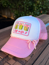 Load image into Gallery viewer, Dill With It Pickle Trucker Hat