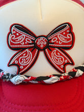 Load image into Gallery viewer, Girls Bow &amp; Bandana Trucker Hat