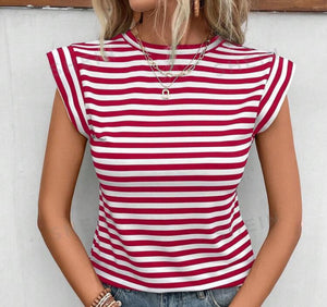 Texas Rangers Baseball Striped Top