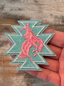 Rodeo Cowboy Iron On Patches