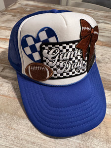 Blue Football Game Day Hat