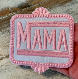 Large Mama Iron On Patches