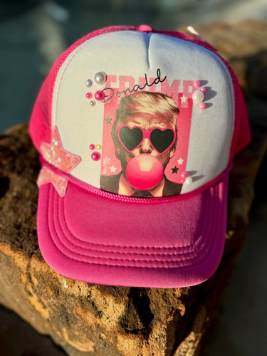 Pink Trump Trucker Hat