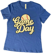 Load image into Gallery viewer, Game Day Baseball Patch Tees &amp; Sweatshirts