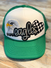 Load image into Gallery viewer, Eagles Sequined Patch Trucker Hat