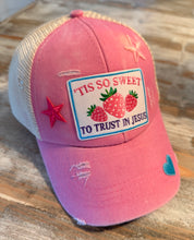 Load image into Gallery viewer, Trust in Jesus Girls Ponytail Hat (Youth)