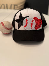 Load image into Gallery viewer, Baseball Number Patch Trucker Hats (CUSTOM)