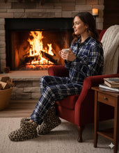 Load image into Gallery viewer, Flannel Plaid Pajama Set