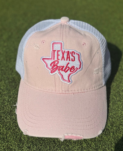 Pink Texas Babe Cap