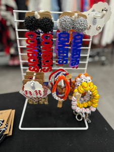 Team Pom Pom Earrings