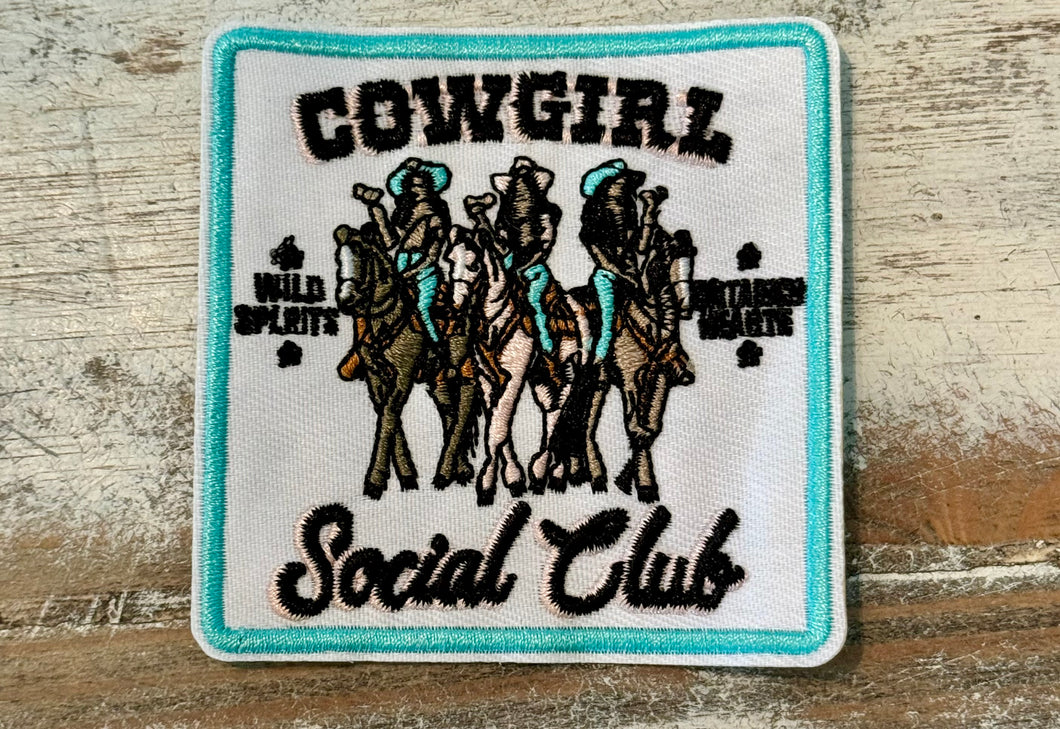 Cowgirl Social Club Iron On Patch