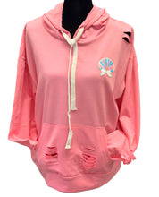 Load image into Gallery viewer, Saltwater, Seashells &amp; Sunshine Distressed Hoodie