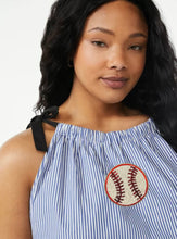 Load image into Gallery viewer, Sequined Baseball Halter Tie Tank Top