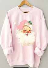 Load image into Gallery viewer, Pink Vintage Santa Sweatshirt