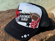 Load image into Gallery viewer, Black &amp; White Game Day Iron On Patches