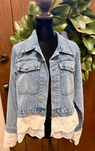 Load image into Gallery viewer, Laced Denim Jacket