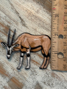 Antelope Oryx Iron On Patch