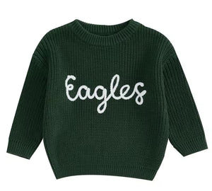 Cable Knit Eagles Sweater (9-12 Months)