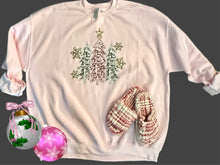 Load image into Gallery viewer, Faux Glitter O’ Christmas Tree Sweatshirts