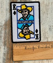 Load image into Gallery viewer, King George &amp; Queen Cowgirl Playing Card Iron On Patch